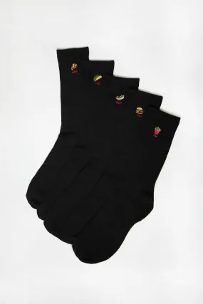 5 Paires de Chaussettes Brodées Amnesia Junior