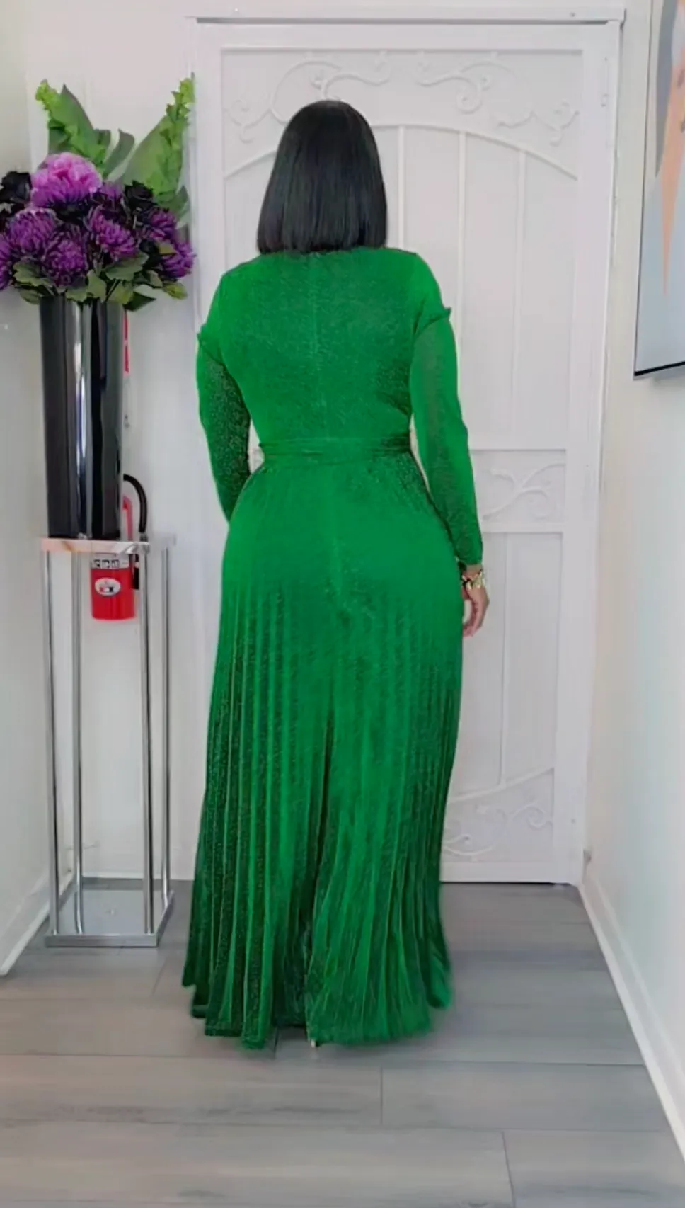 A Night Out Emerald Maxi Dress