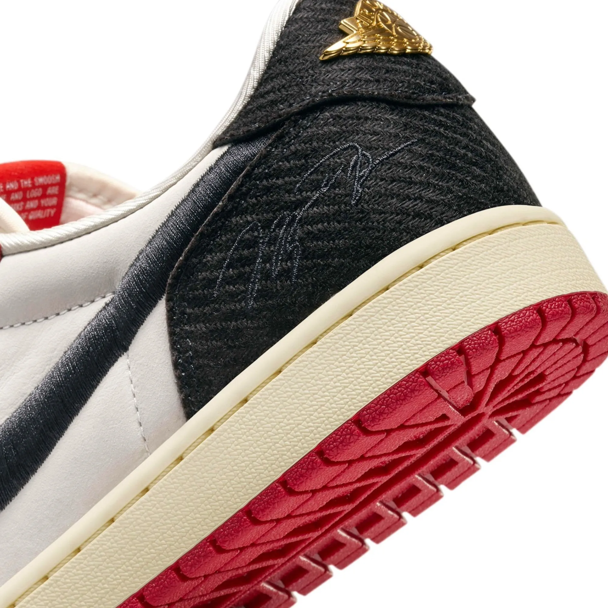 Air Jordan 1 Low OG x Trophy Room 'Sail/Black/Varsity Red' (2024)