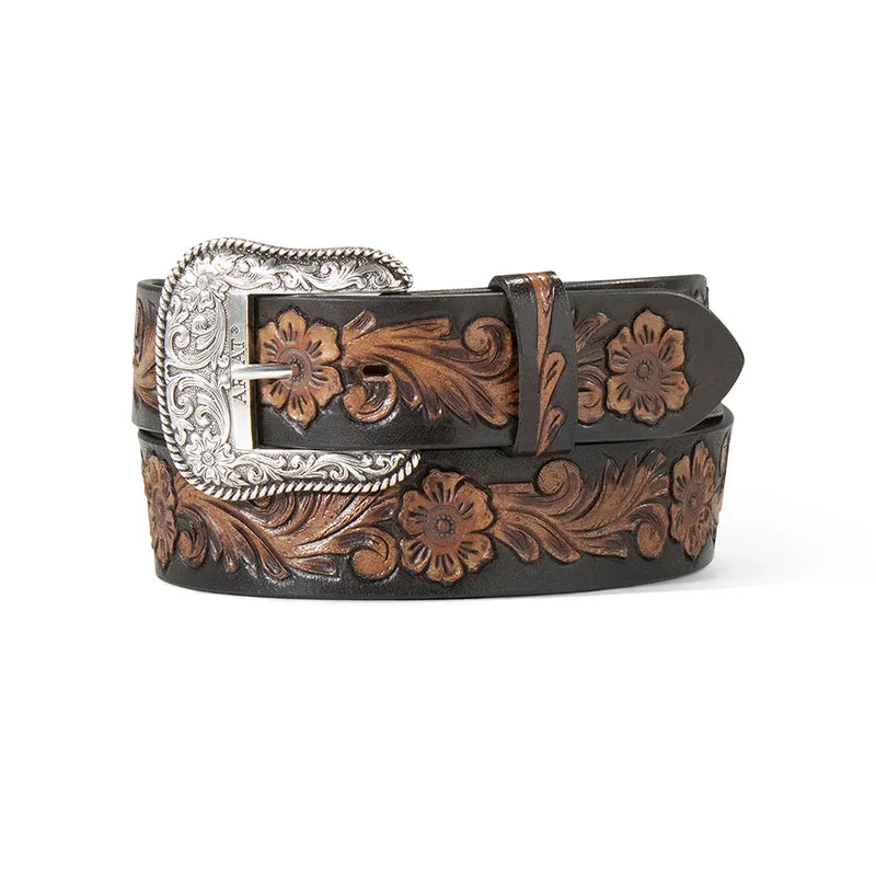 Ariat Belt Womens Hand Tooled Floral