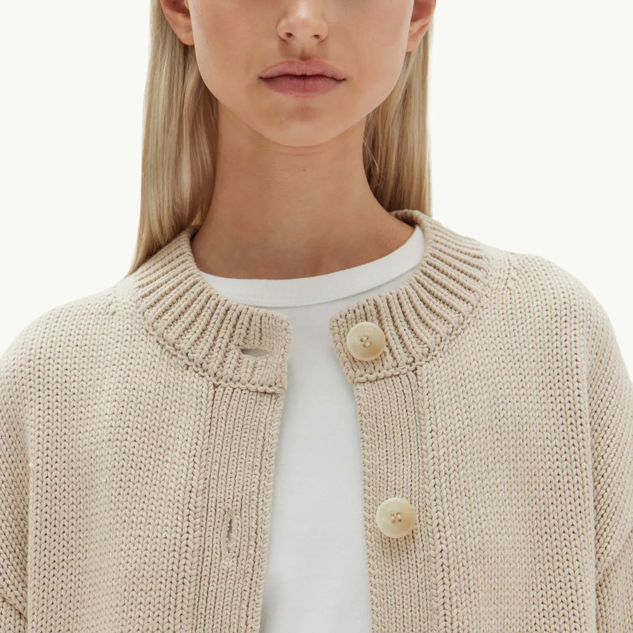 Ava Knit Cardigan - Natural