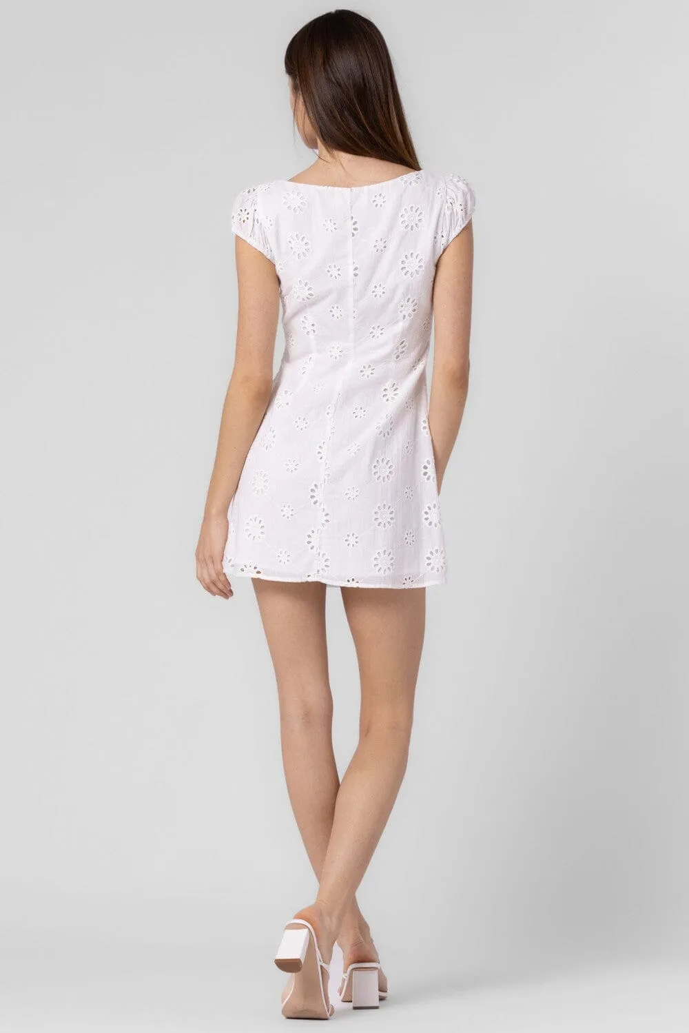 Avery Eyelet Mini Dress