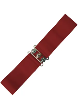 Banned Elastic Belt Burgundy