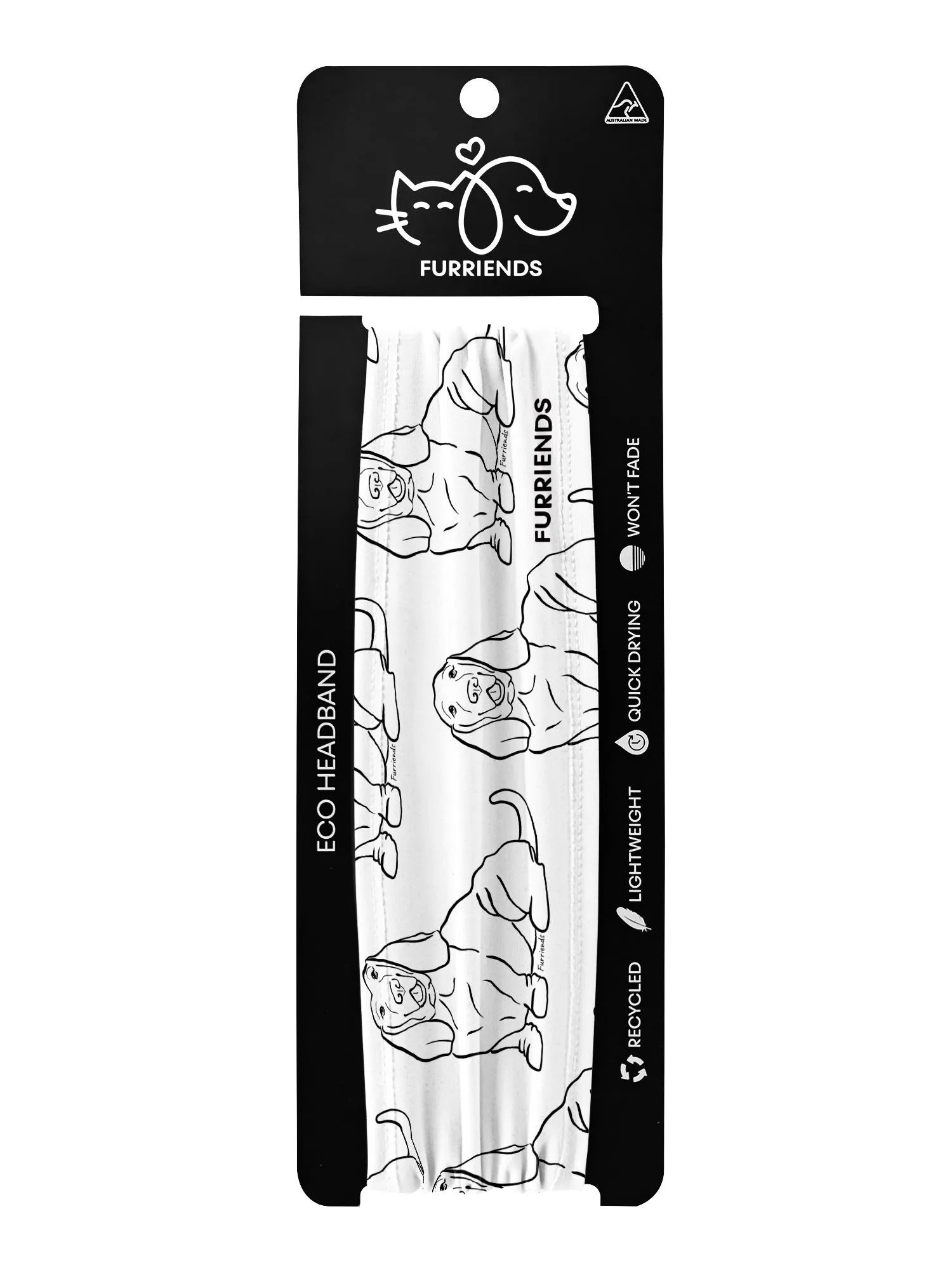 Basset Hound Eco Performance Headband