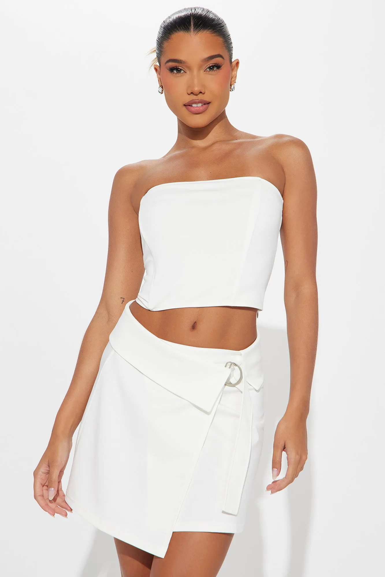 Beckie Skirt Set - White