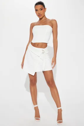 Beckie Skirt Set - White