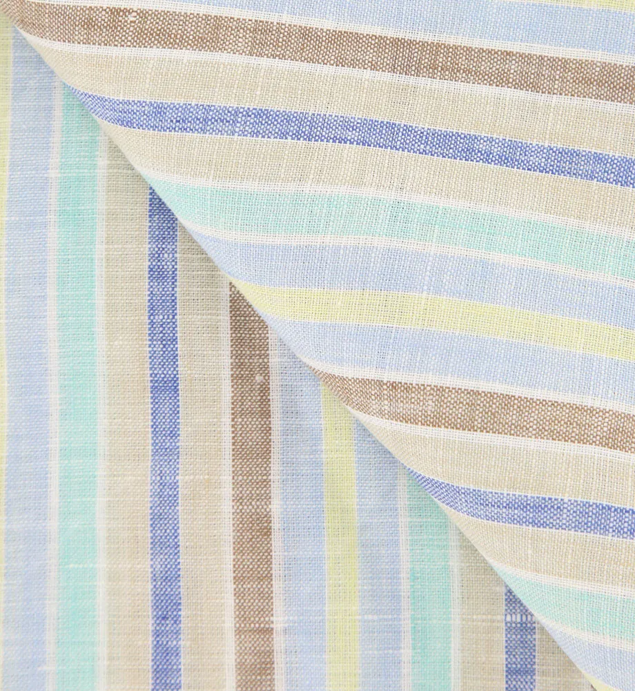 Borrelli Multi-Colored Linen Scarf