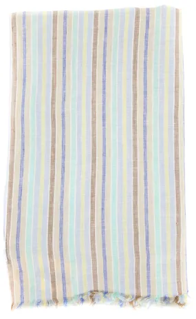 Borrelli Multi-Colored Linen Scarf