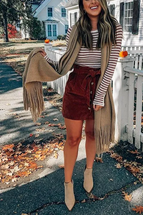 Brushed Long Fringed Scarf