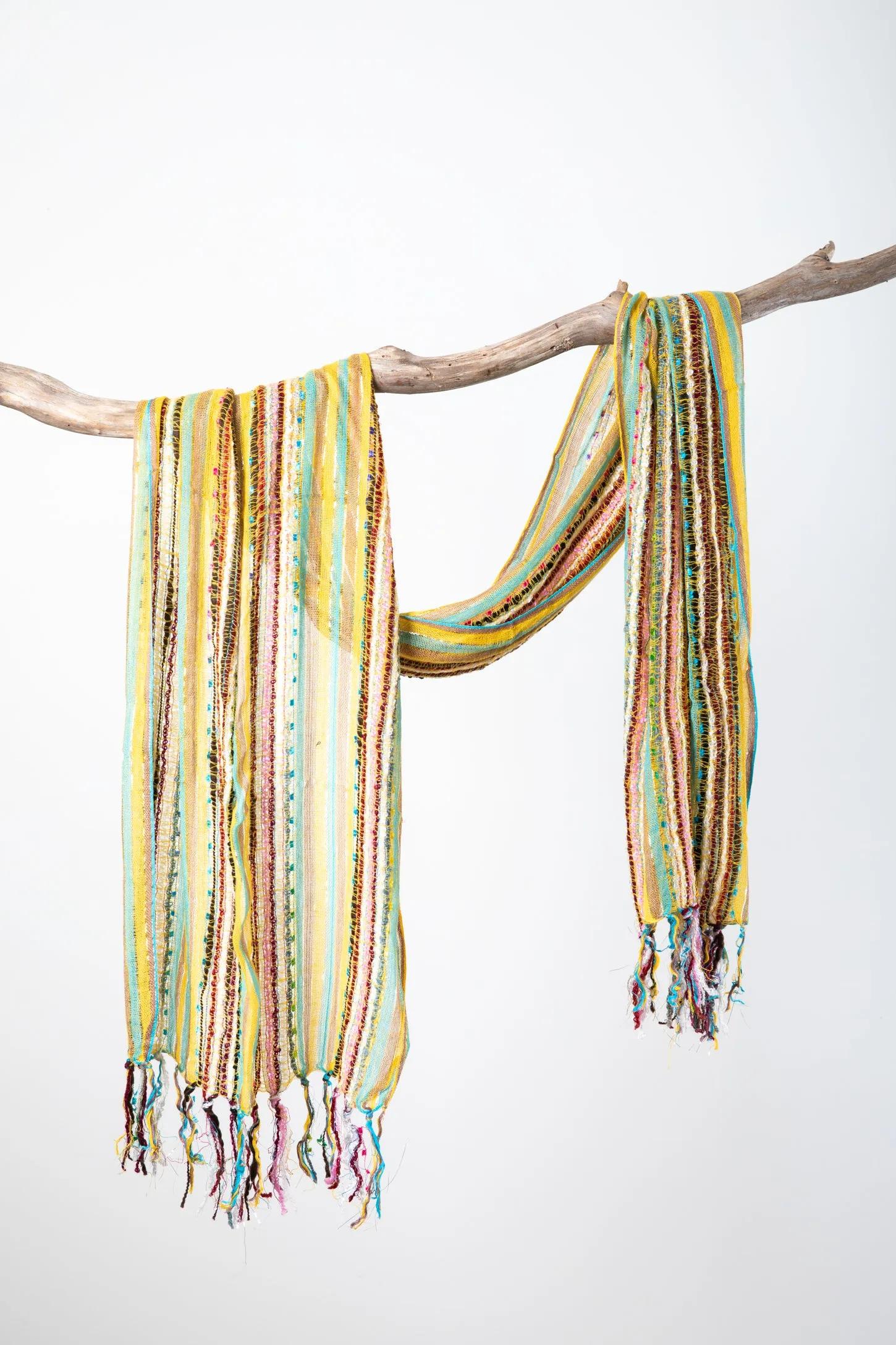 Confetti Stripe Lightweight Scarf