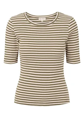 Esmé Studios Blossom Stripe SS T-shirt - Cloud Pink