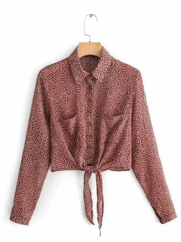 Floral Bandage Long Sleeve Shirt