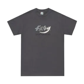 Frog Dino Logo T-Shirt Charcoal