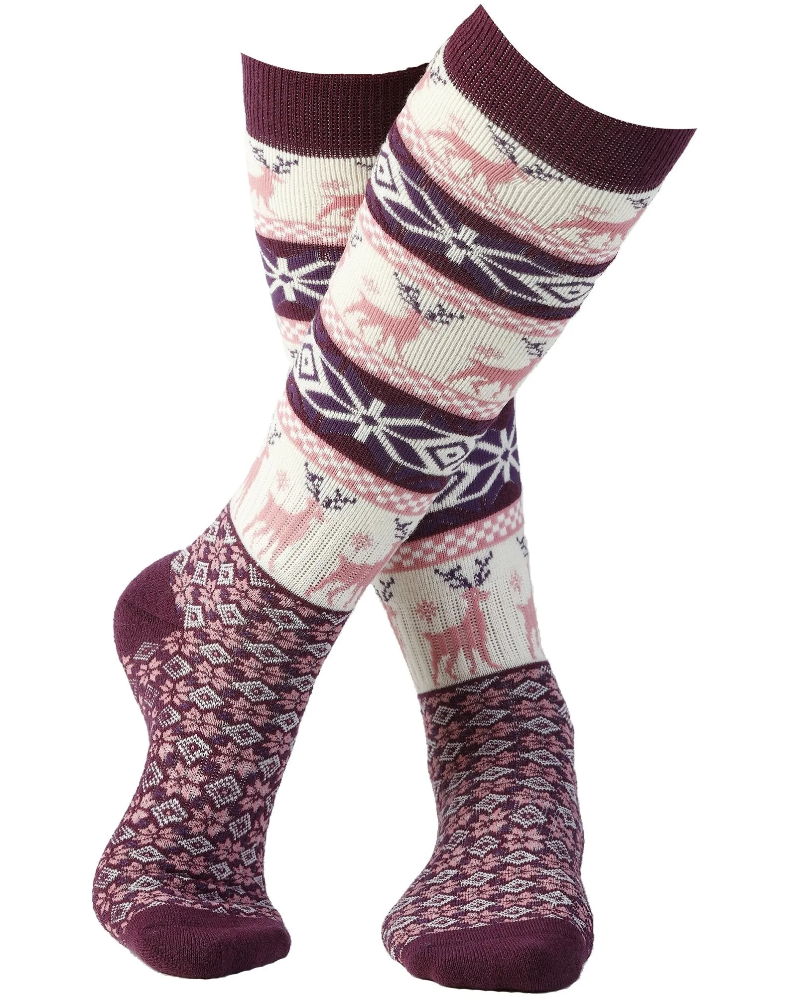 GIRLS NORDIC SNOWFLAKE SOCK