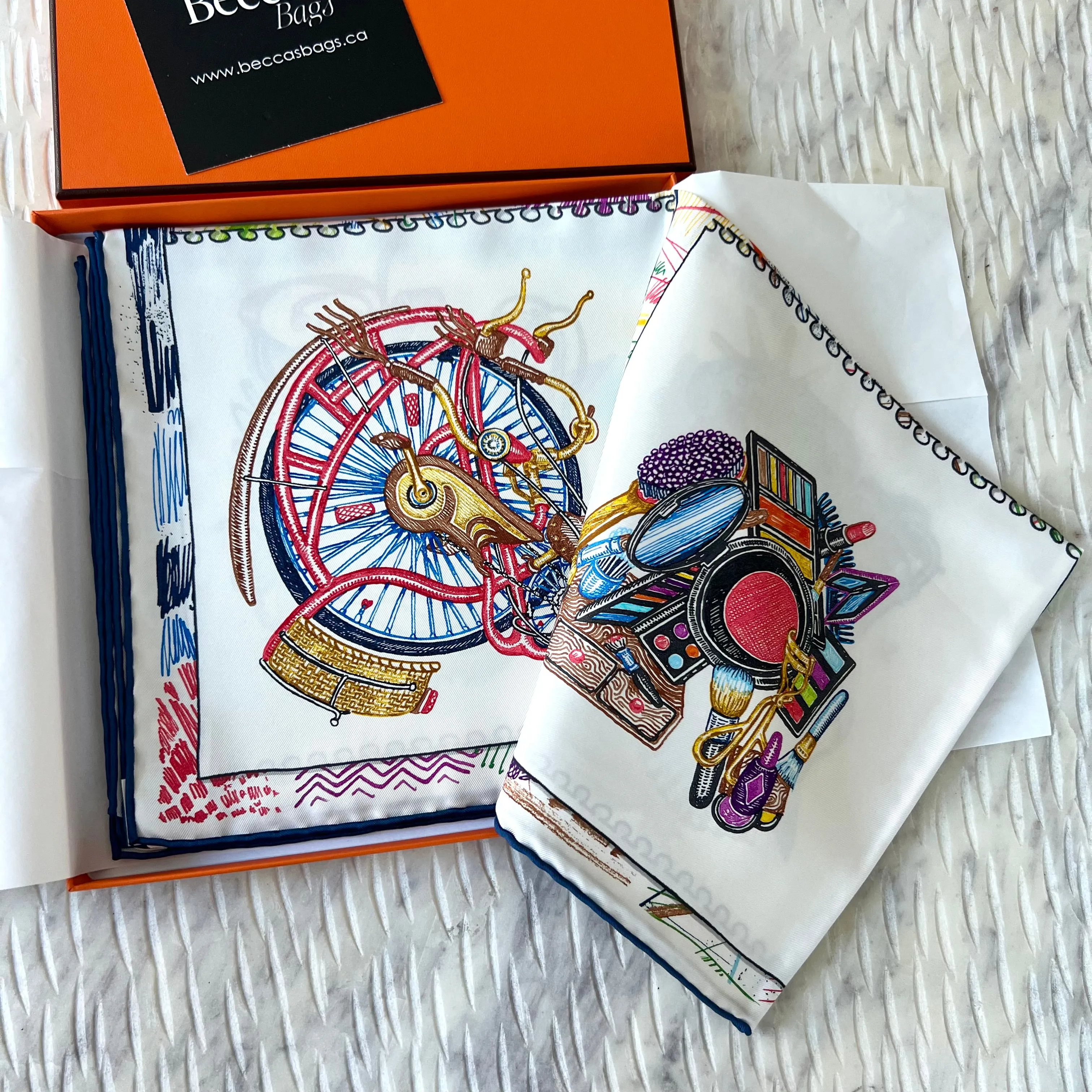 Hermes Chevaloscope scarf 90