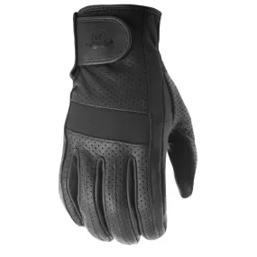 'Highway 21' Men's Jab Full Perforated Glove - Black