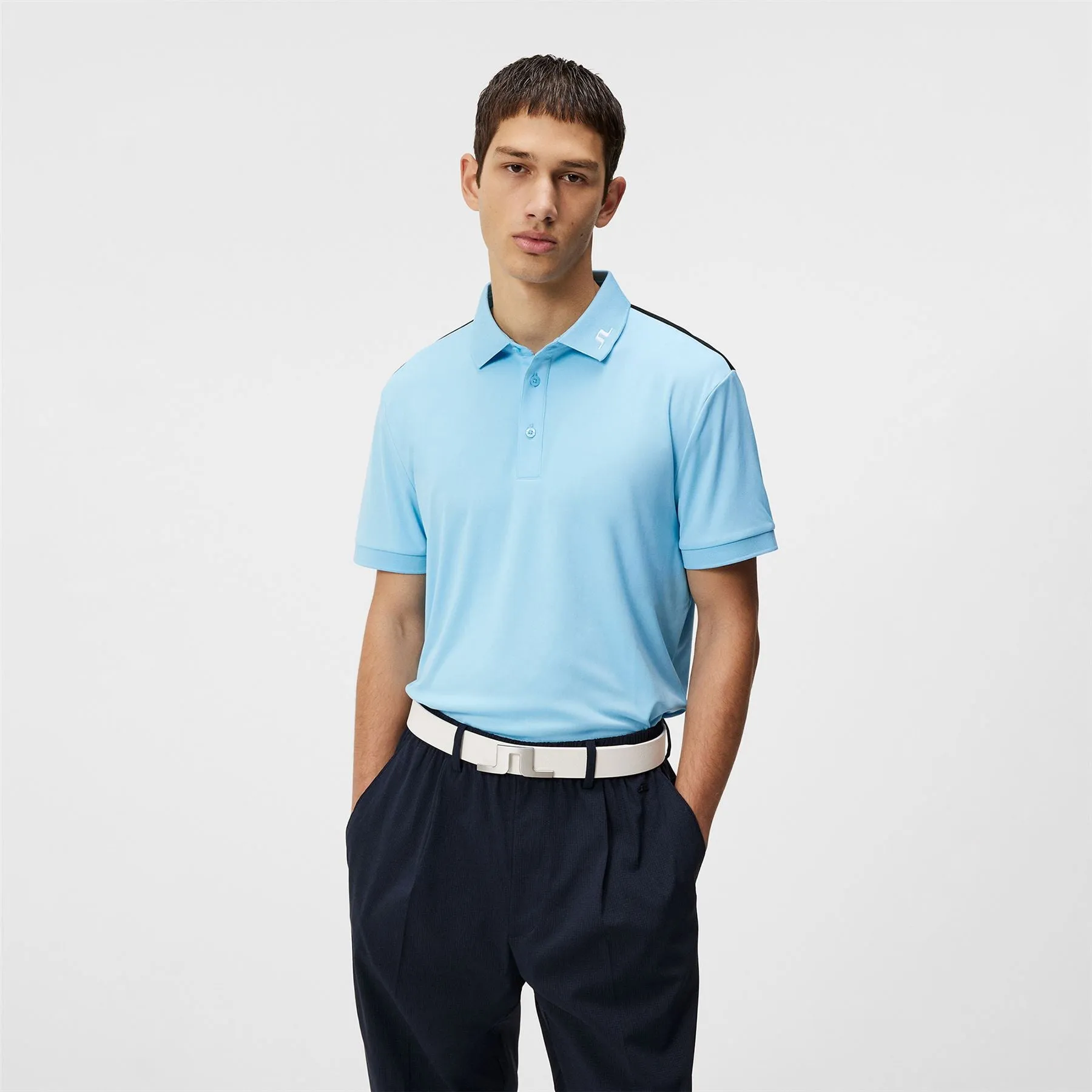 Jeff Regular Fit TX Jersey Tour Polo Baltic Sea Blue - SS24