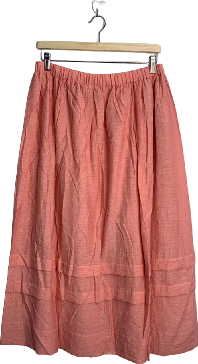 Jovonna Coral AVEENA Pink MIDI Skirt UK L