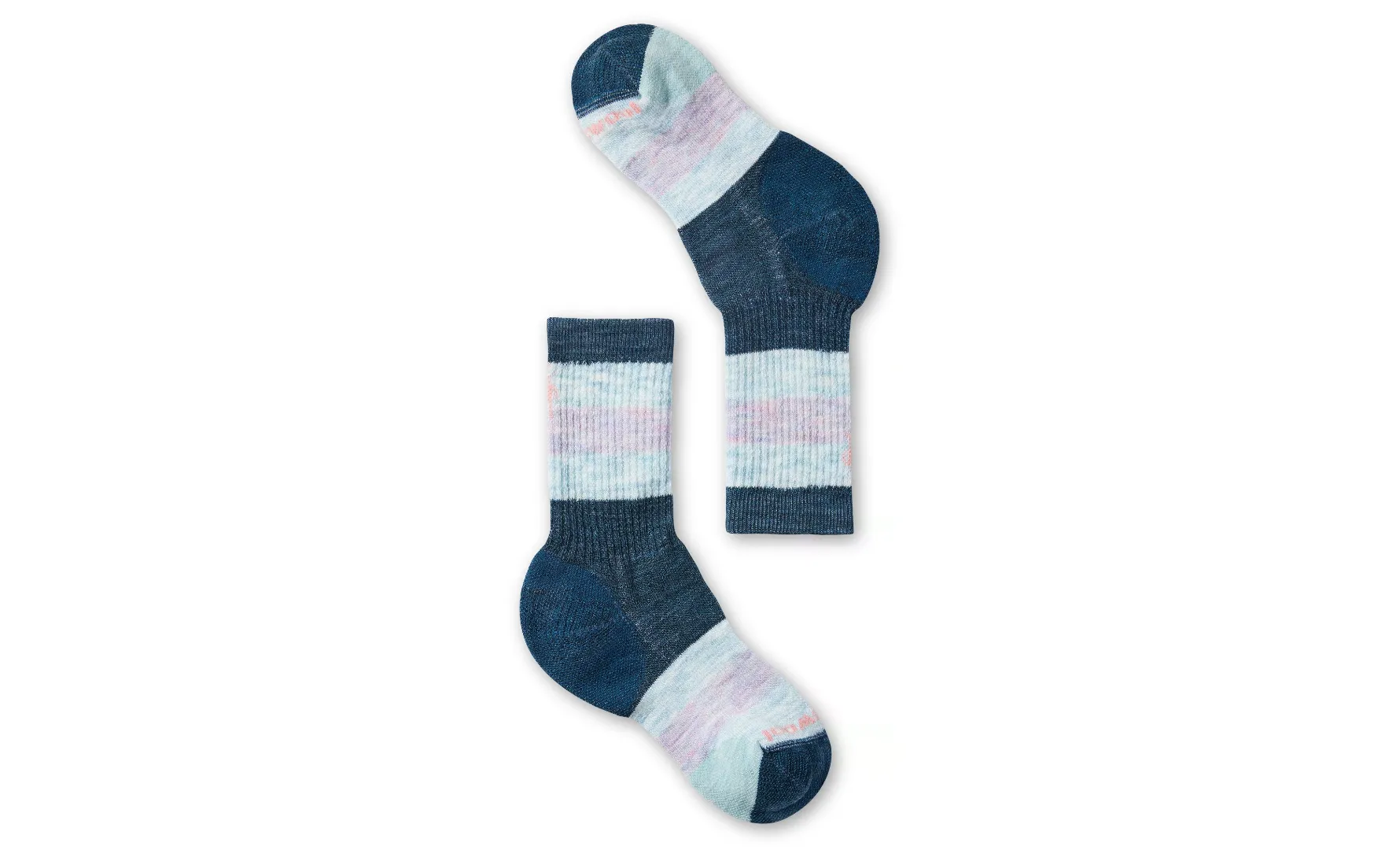 Kids' Hike Full Cushion Striped Crew Socks - Twilight Blue