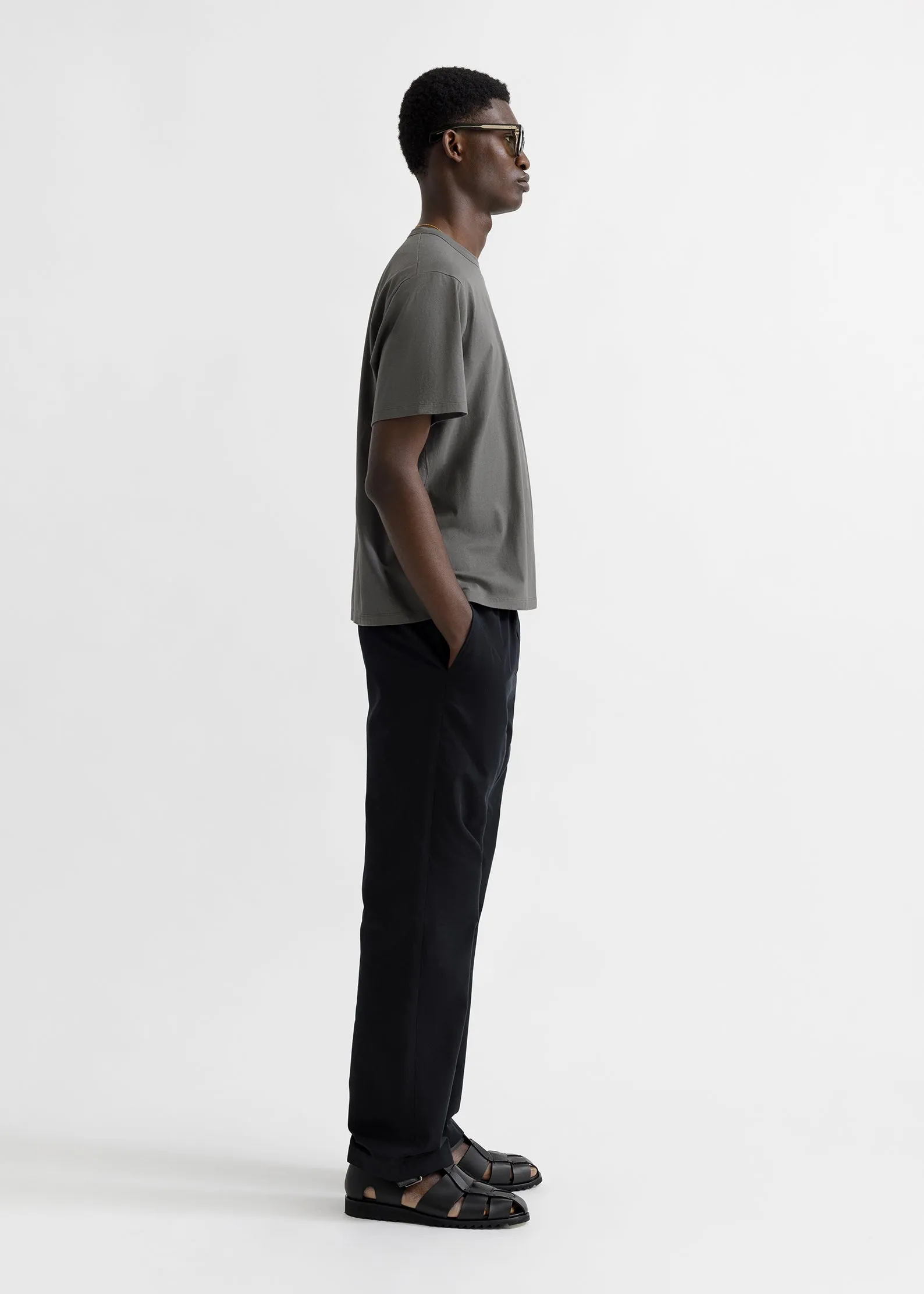 Lightweight Boxy T-Shirt - Charcoal