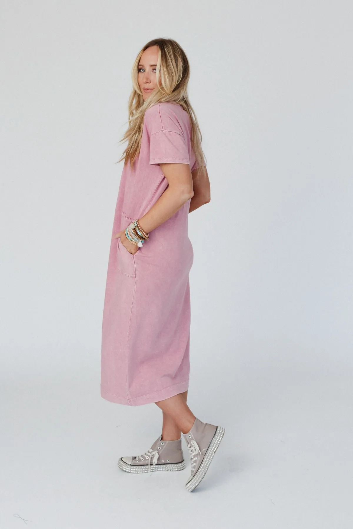 Long Weekend Maxi Tee Dress - Mauve