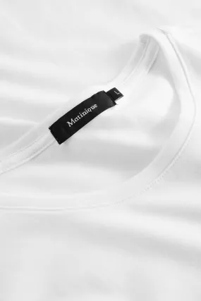 Matinique Jermalink Cotton Stretch Crew T-Shirt/White - CORE SS24