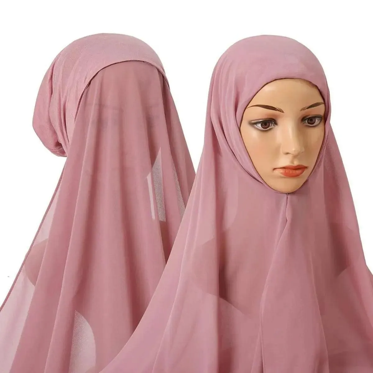 MH004 Chiffon Instant Hijab with Modal Undercap