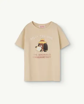 NEW The Animals Observatory | The Billy de Dog Rooster T shirt- Beige