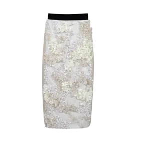 Paillette-Embellished Midi Skirt