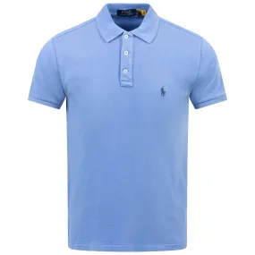 Polo Golf Slim Fit Cotton Knit Polo Harbour Island Blue - SU24