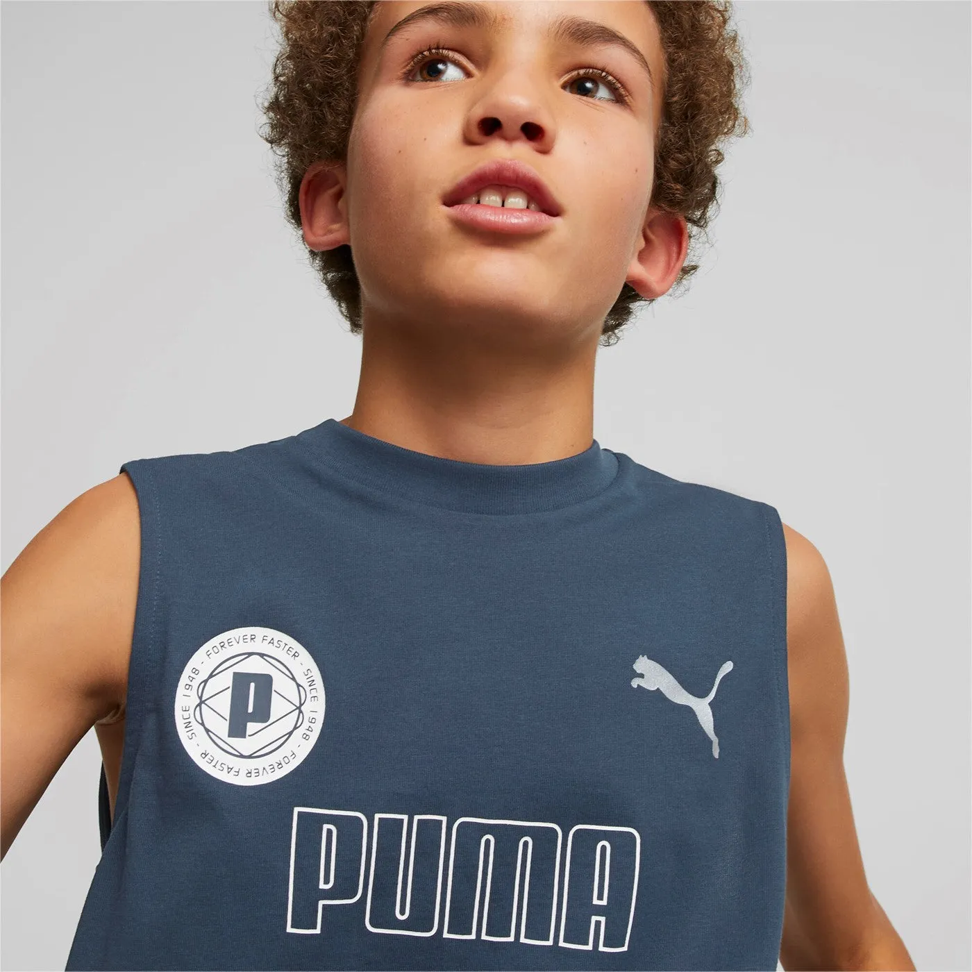 Puma Active Sports boys' sleeveless t-shirt 673201-16 dark night