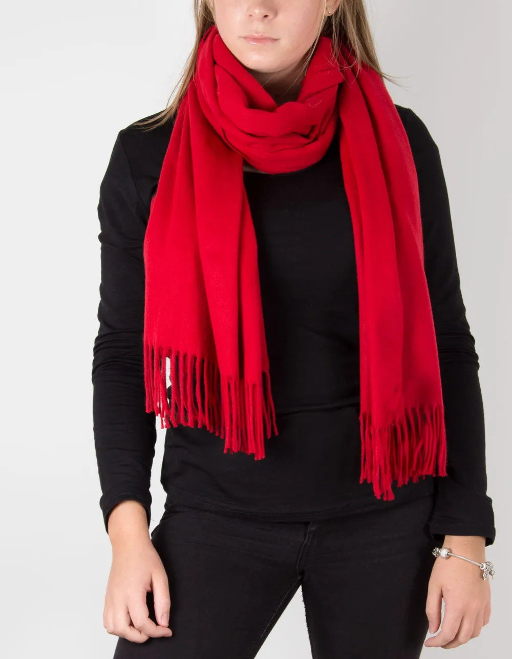 Red Blanket Scarf