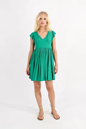 Ruffle Sleeve Dress