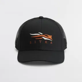 'Sitka' Icon Mid Pro Trucker Cap - Sitka Black