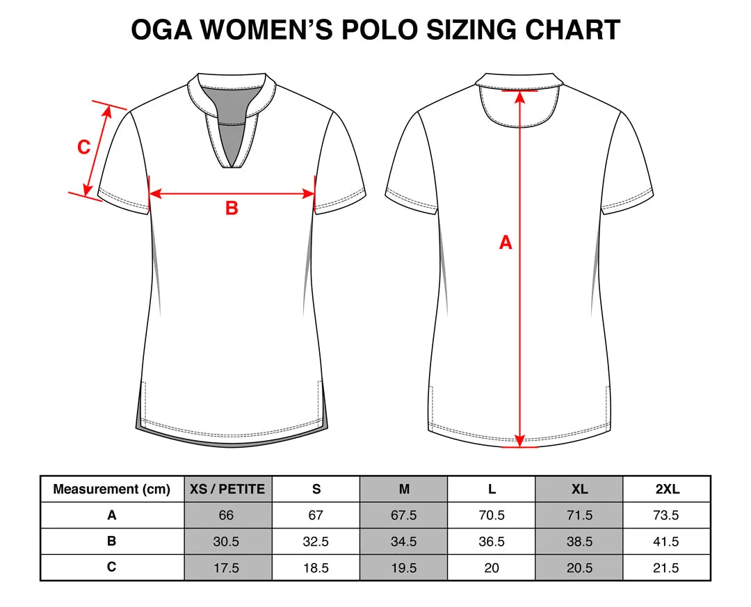 Sketchy Burgundy Haze - OGA Ladies Polo - Burgundy Ice