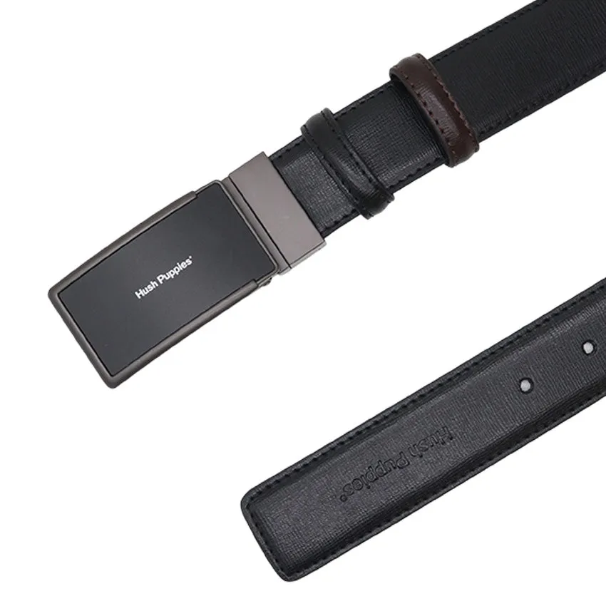 Sonny Flat Clip Reversible Men's Belt - Black & Dark Brown