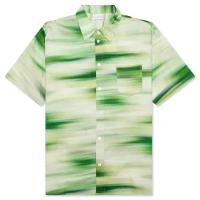 S/S Cloak Button Up - Motion Meadow