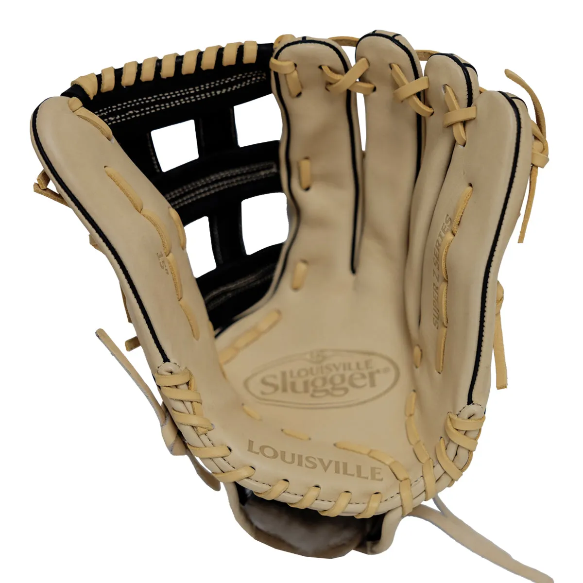 Super Z Slowpitch Fielding Glove 23 - Cream-Black-Gold