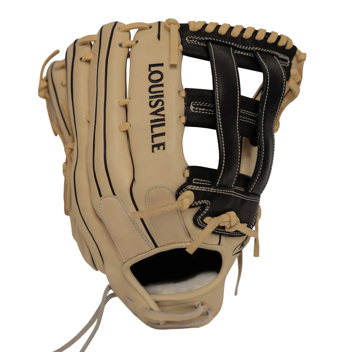 Super Z Slowpitch Fielding Glove 23 - Cream-Black-Gold