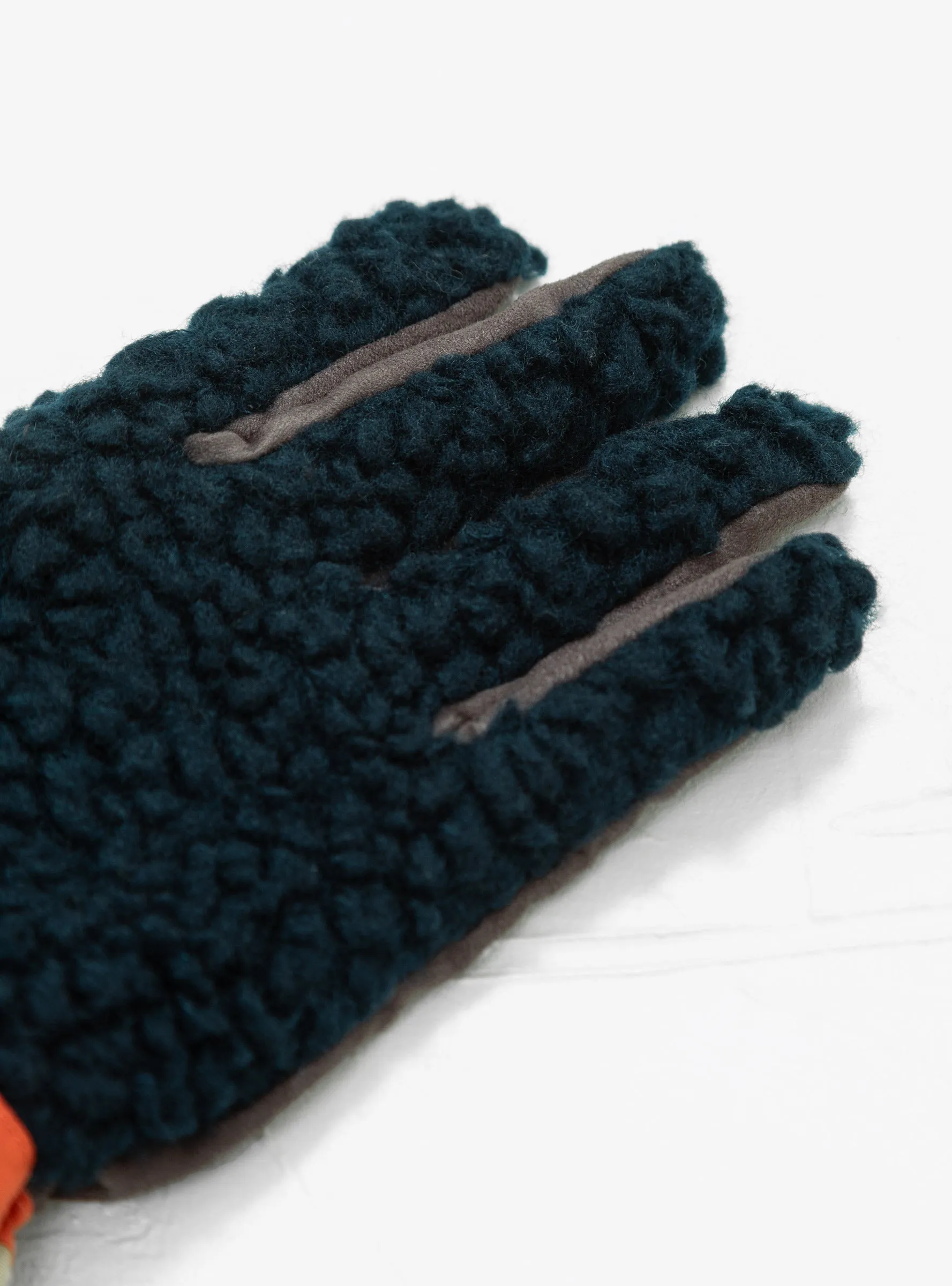 Teddy 5 Finger Gloves Navy