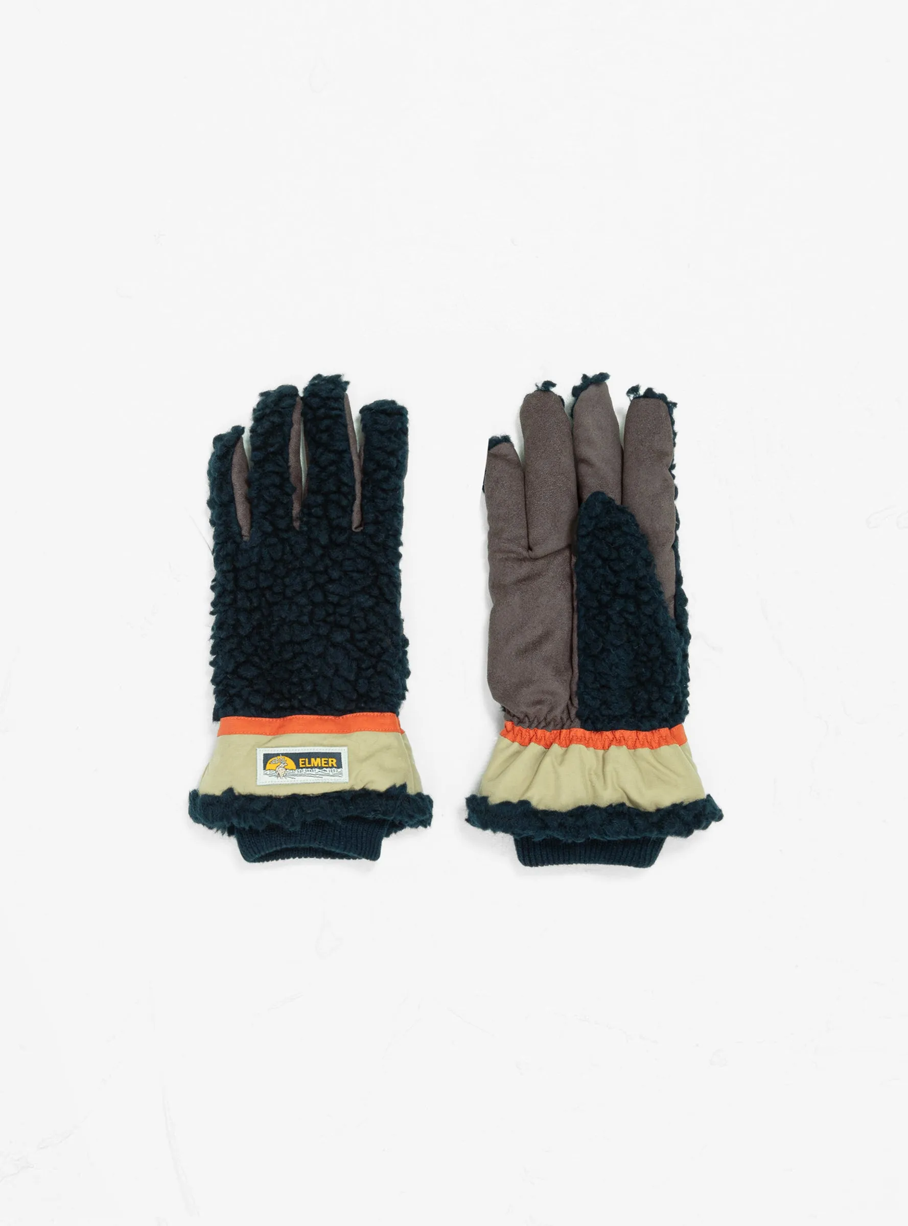 Teddy 5 Finger Gloves Navy