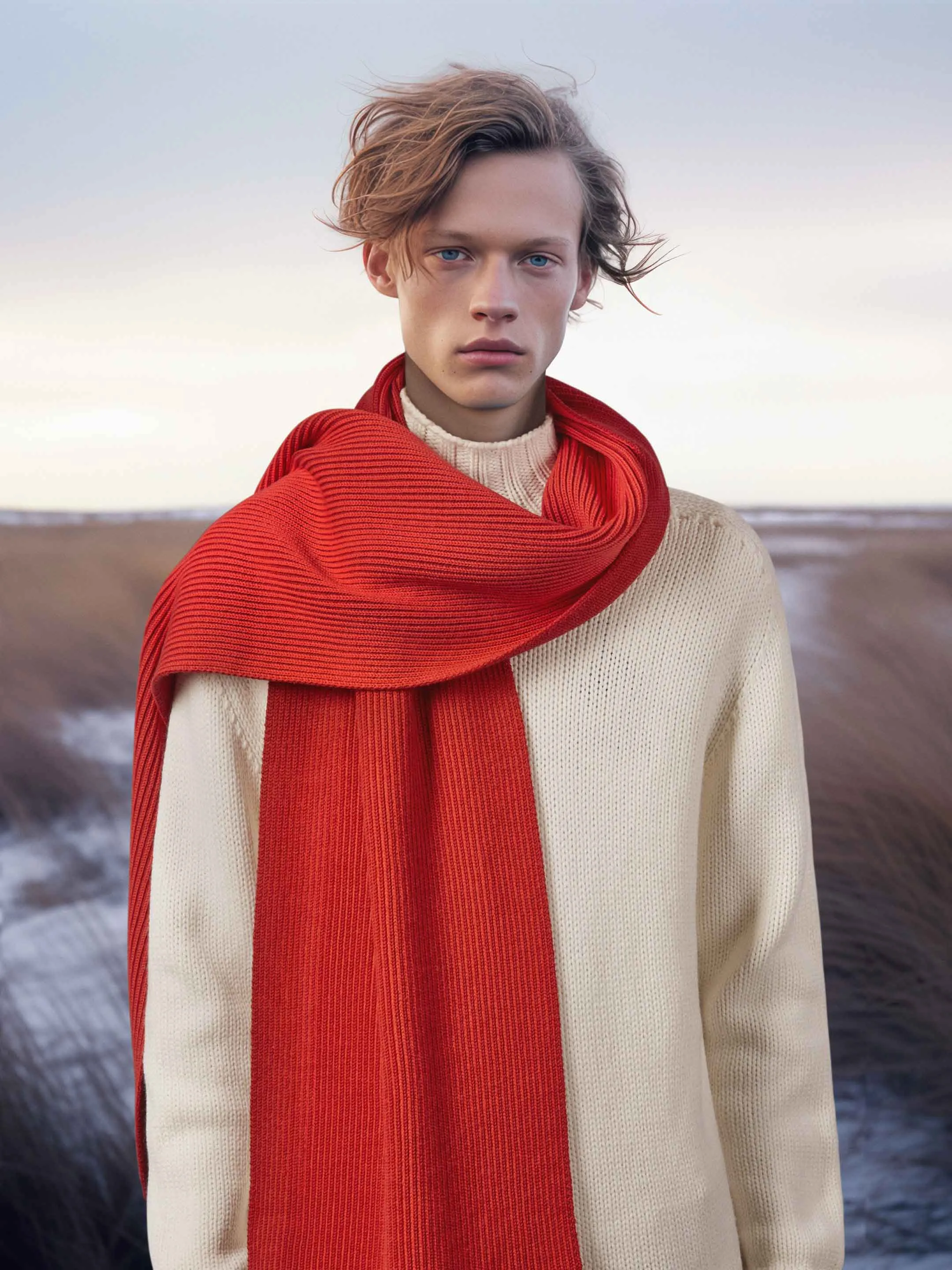 The Reversible Scarf - Real Red