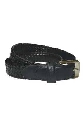 Thomas Cook Harry Plaited Belt Black