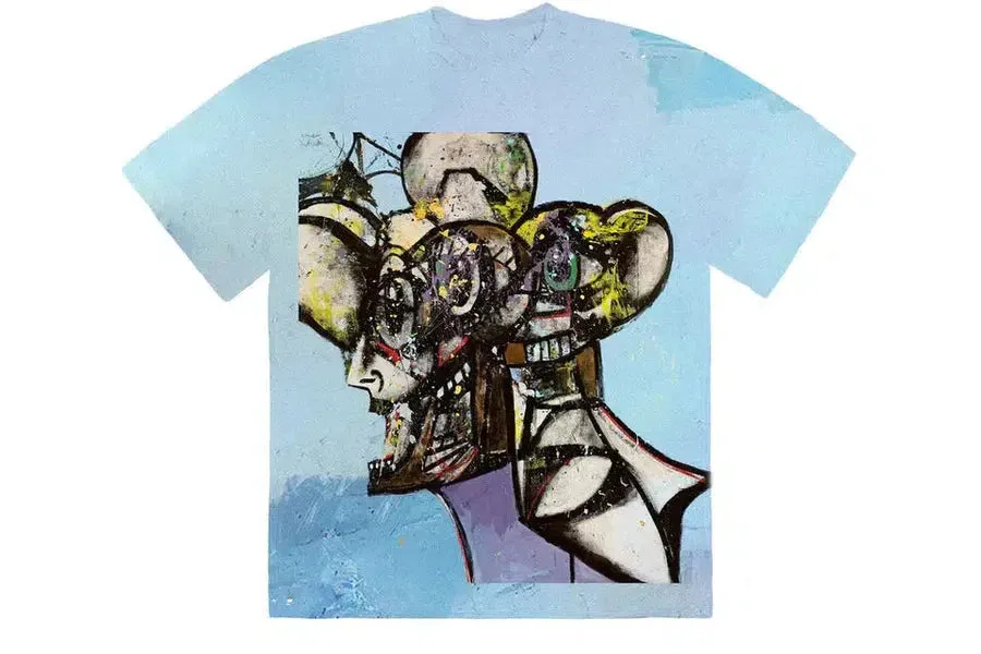 Travis Scott Portrait of Travis Tie Dye T-shirt Multi