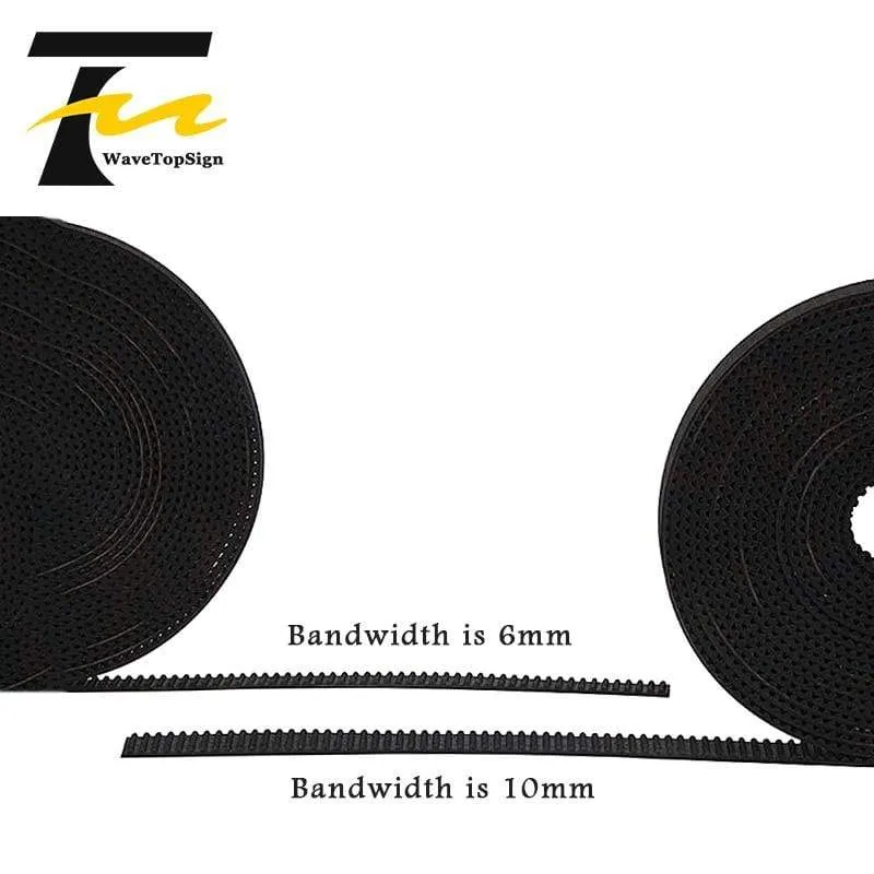 WaveTopSign 2GT Open Synchronous Timing belt width 3/6/9/10/15mm Rubber Samll Backlash GT2 2GT-3/2GT-6/2GT-9/2GT-15 3D printer