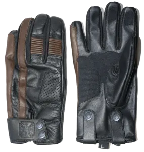 WCC - GRUNGE LEATHER RIDING GLOVE - Tobacco brown