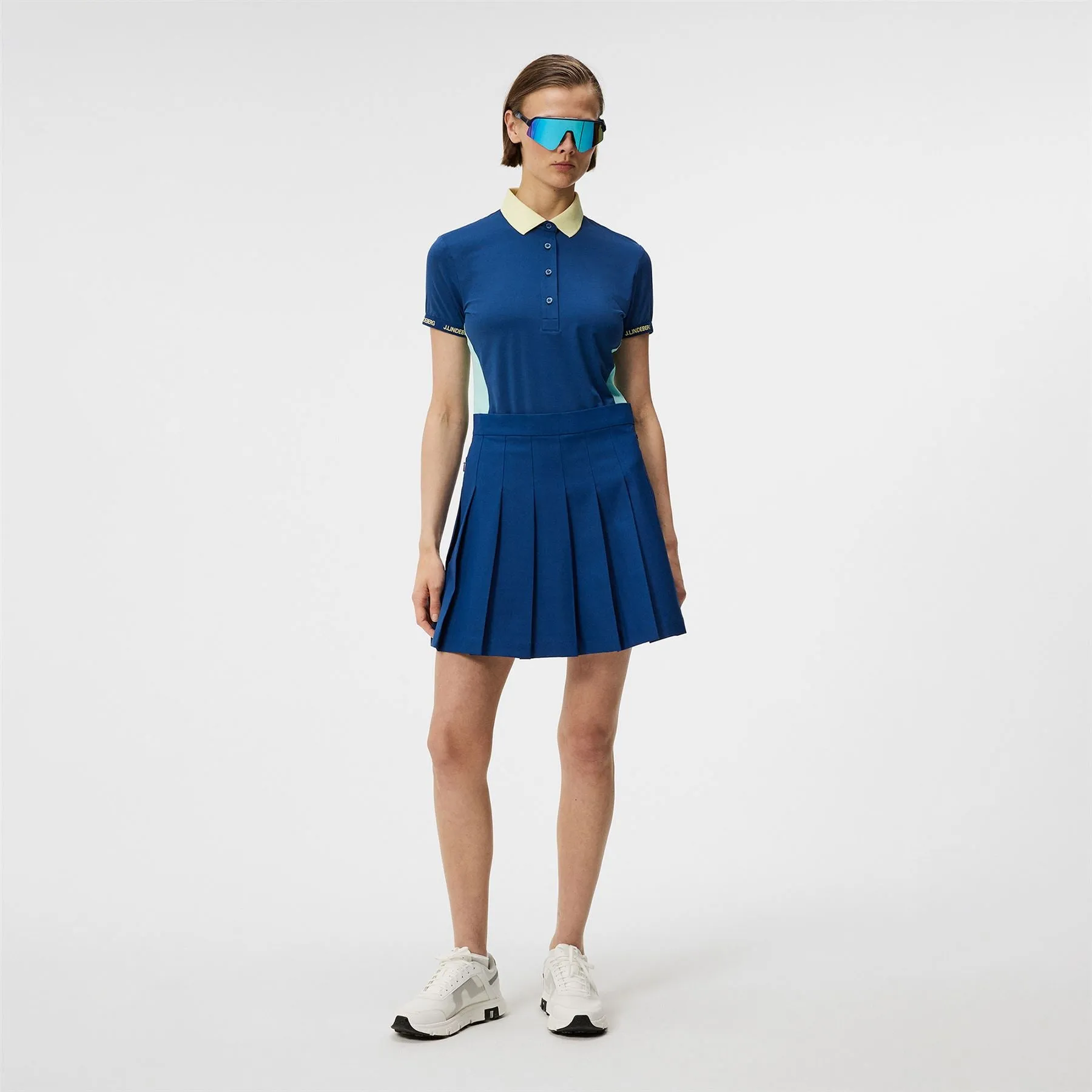 Womens Makena Nylon Stretch Polo Estate Blue - SS24