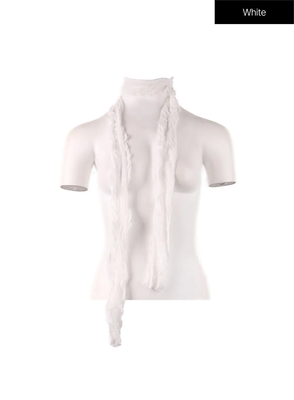 Wrinkled Skinny Scarf CF408