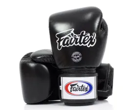 泰拳拳套 Thai Boxing Gloves : Fairtex BGV1 Breathable Black